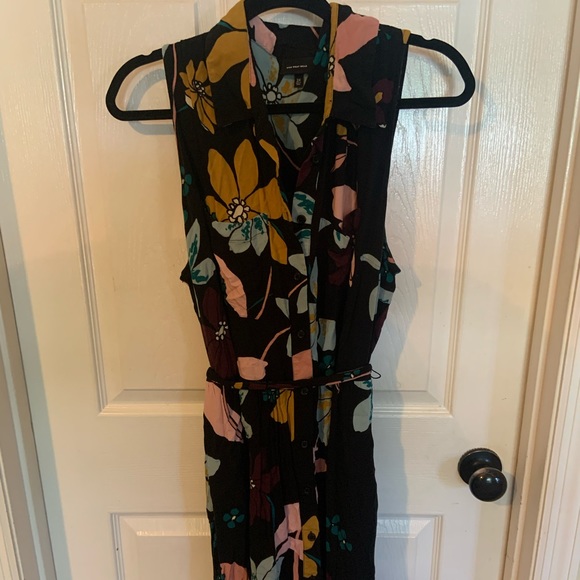 Who What Wear Dresses & Skirts - Black floral collared and button down dress